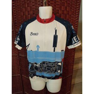 Beau's Beer Cycling Jersey Men's Large Full Zip